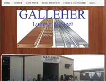 Tablet Screenshot of galleherlumber.com